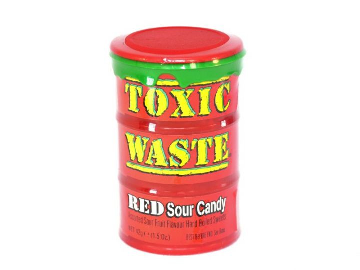 Токсик ттд. Токсик леденцы ред 42гр (красная бочка). Кислые конфеты Toxic waste. Леденцы кислые Toxic waste (Red,nuclear,Green). Toxic waste Red Sour Candy (красная бочка), 42 г.